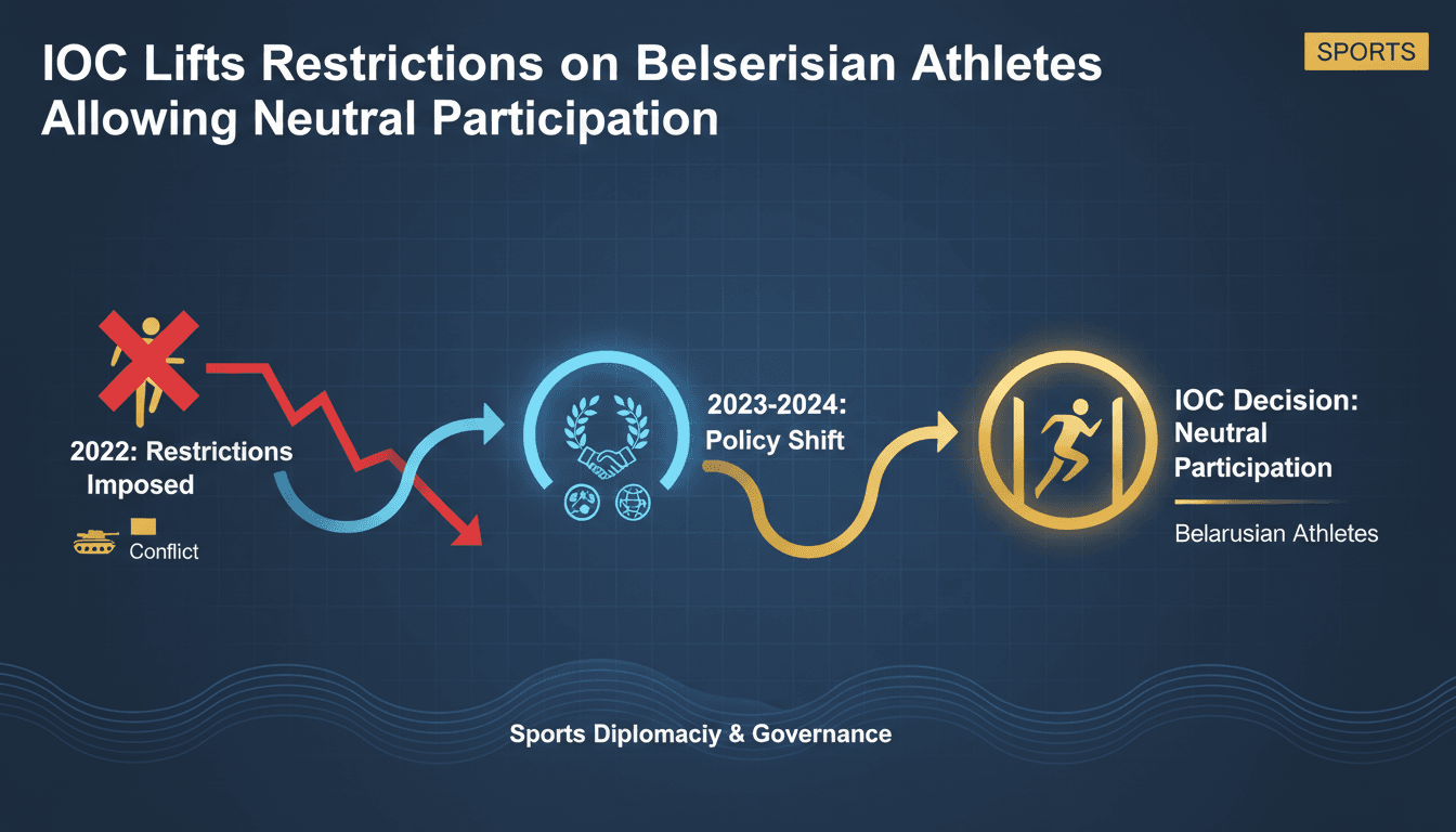 IOC Lifts Restrictions on Belarusian Athletes Allowing Neutral Participation