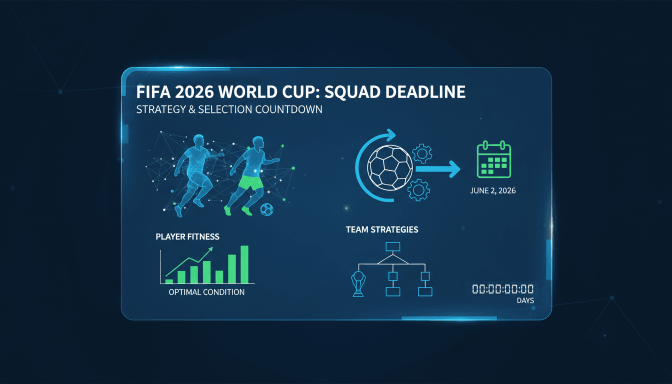 FIFA Sets Final Squad Submission Deadline for 2026 World Cup