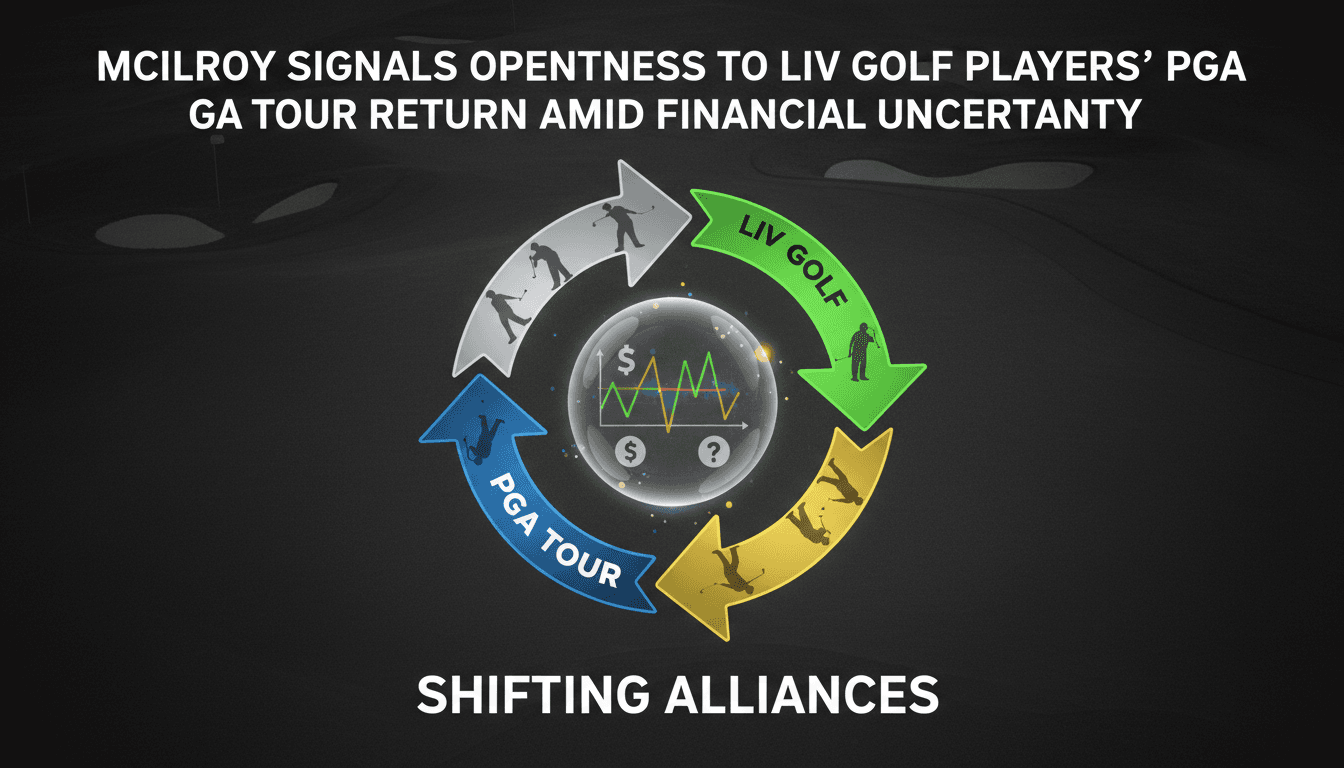 Rory McIlroy signals openness to LIV Golf players returning to PGA Tour amid financial uncertainty