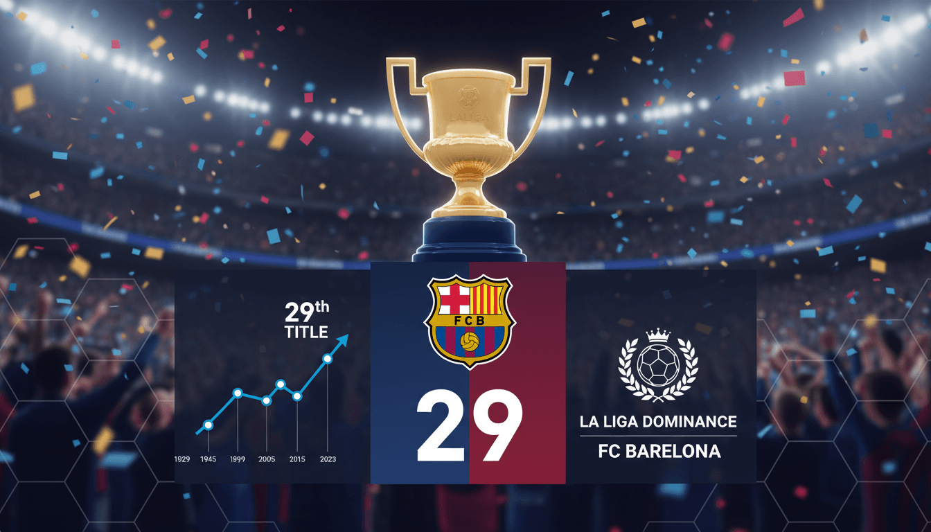 Barcelona secures 29th La Liga title with victory over Real Madrid