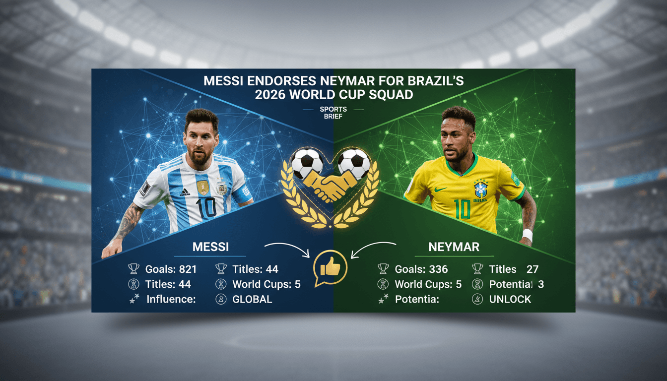 Messi endorses Neymar for Brazil's 2026 World Cup squad