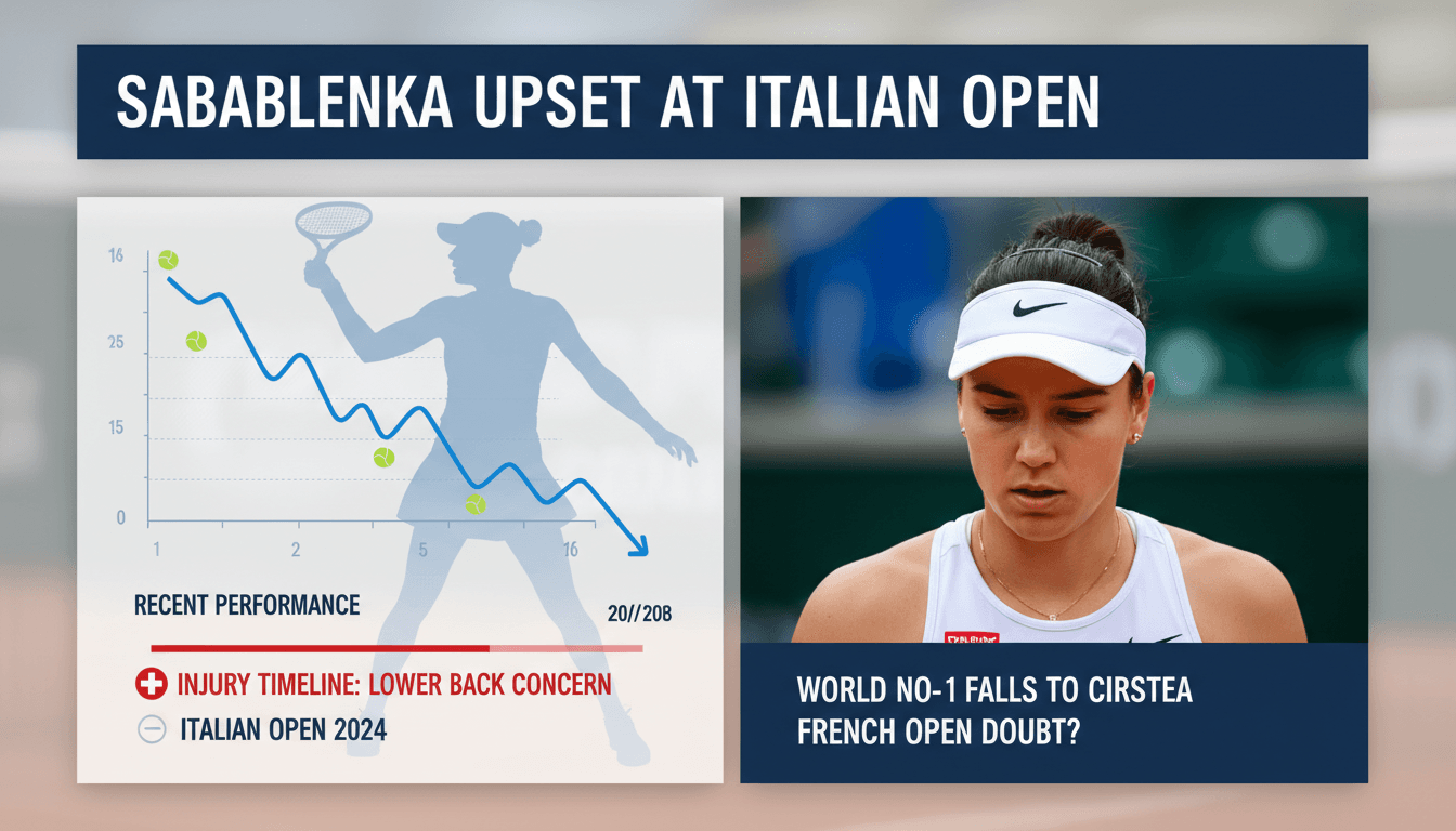 Aryna Sabalenka defeated by Sorana Cirstea at Italian Open