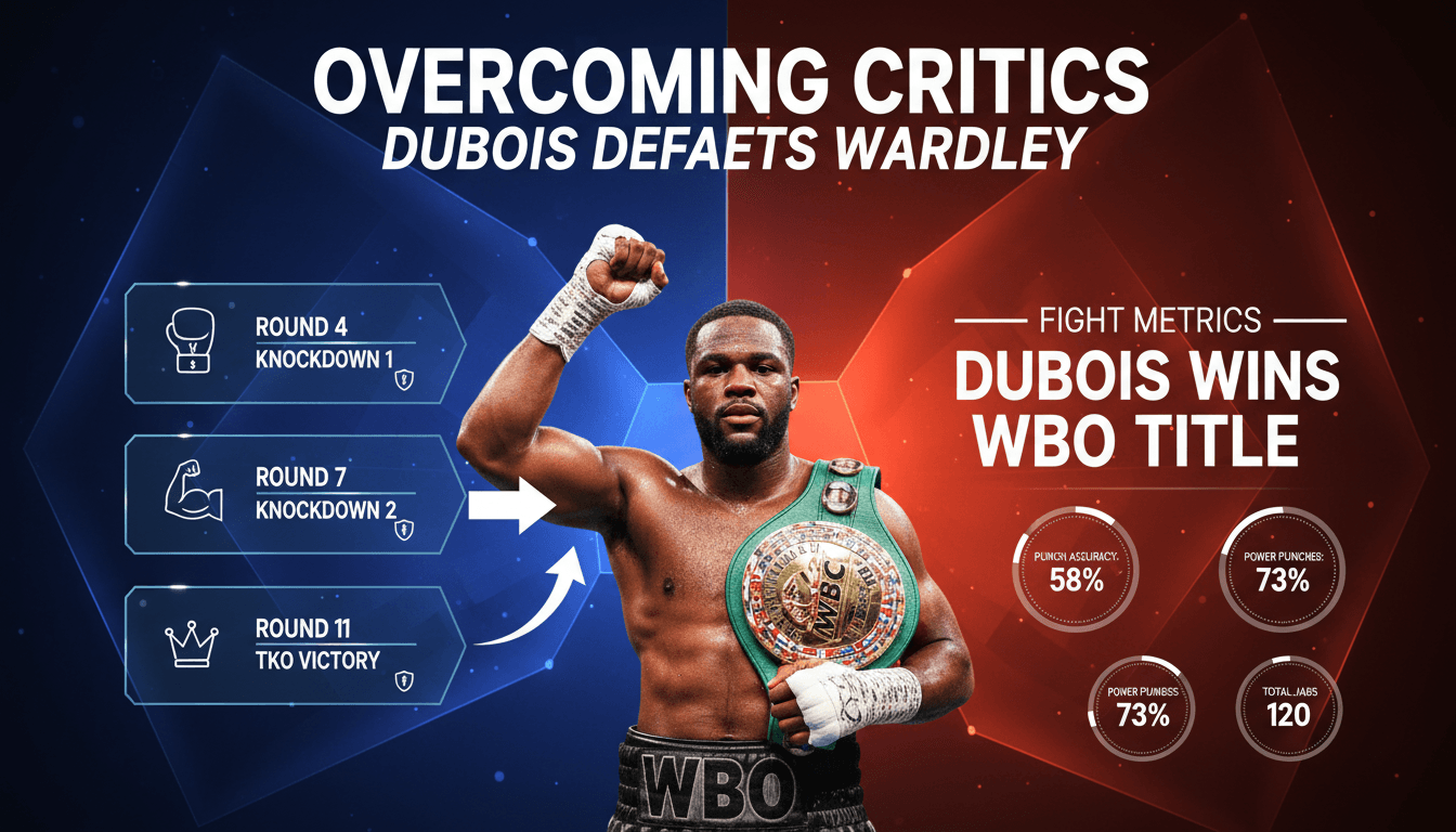 Daniel Dubois wins WBO heavyweight title by defeating Fabio Wardley