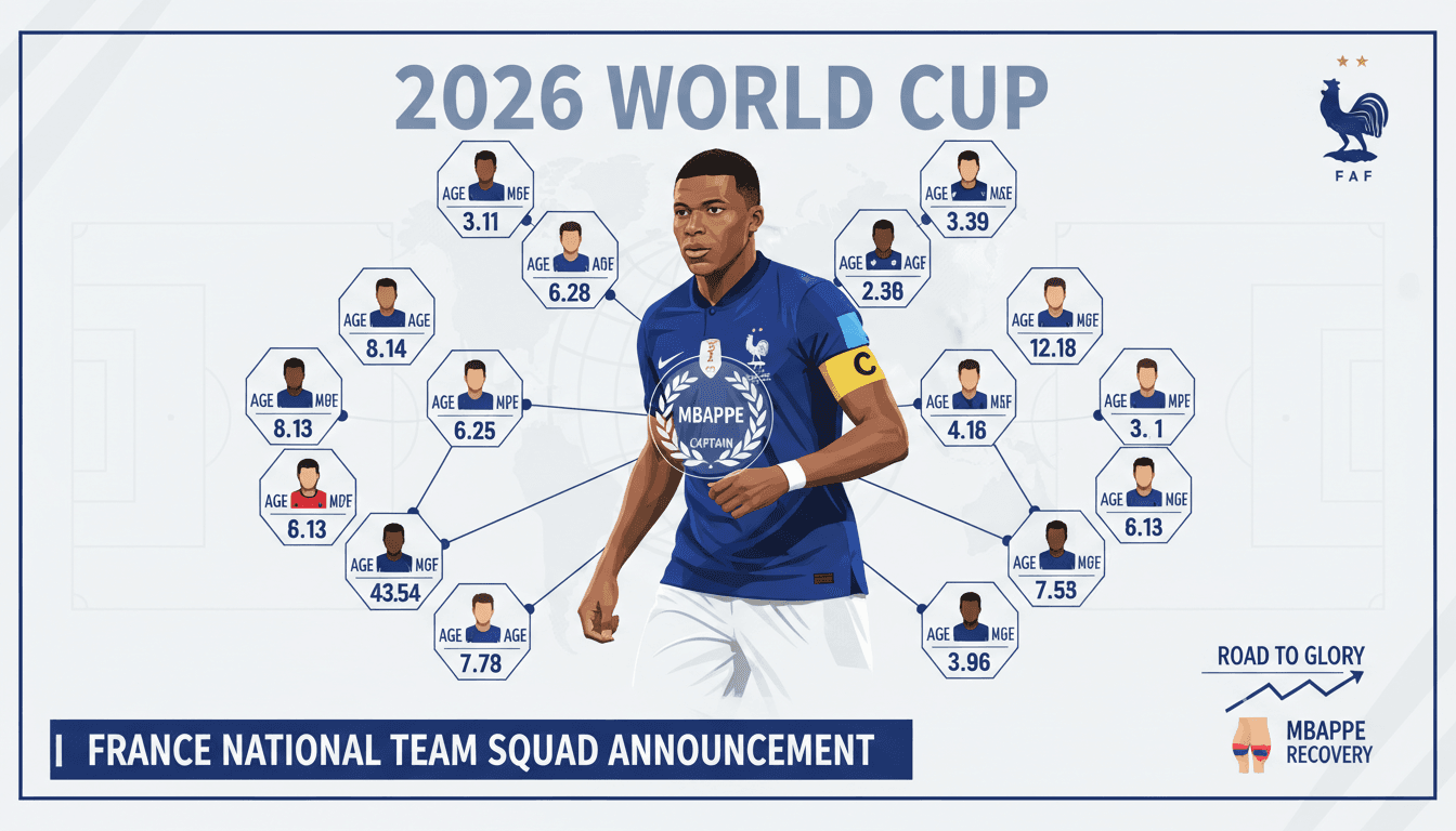Kylian Mbappe leading the French national team as captain