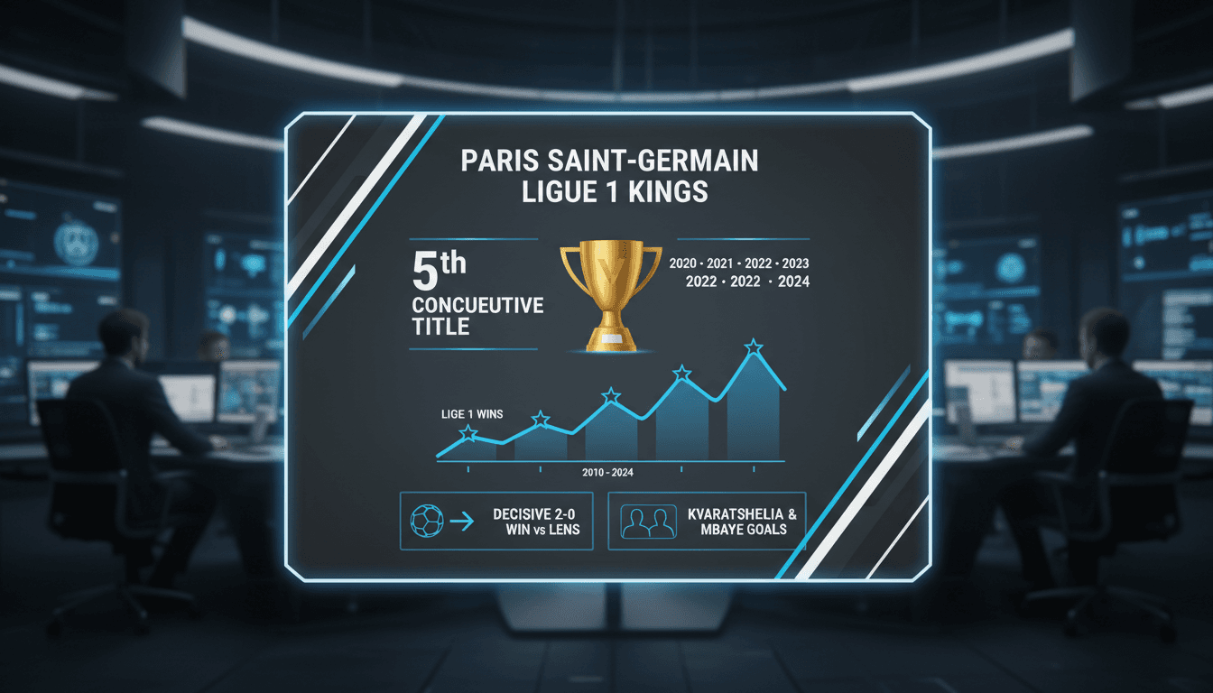 Paris Saint-Germain secures fifth consecutive Ligue 1 title