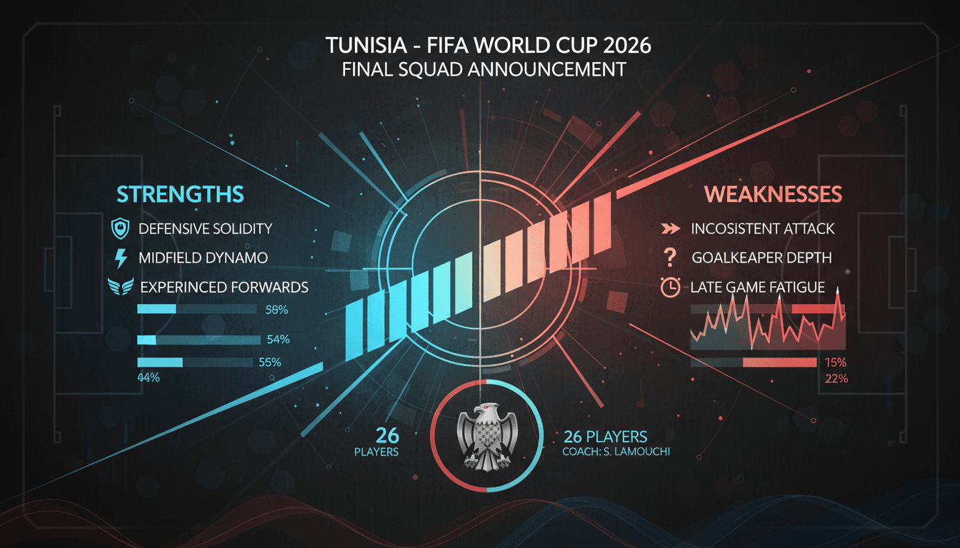 Tunisia announces final squad for FIFA World Cup 2026