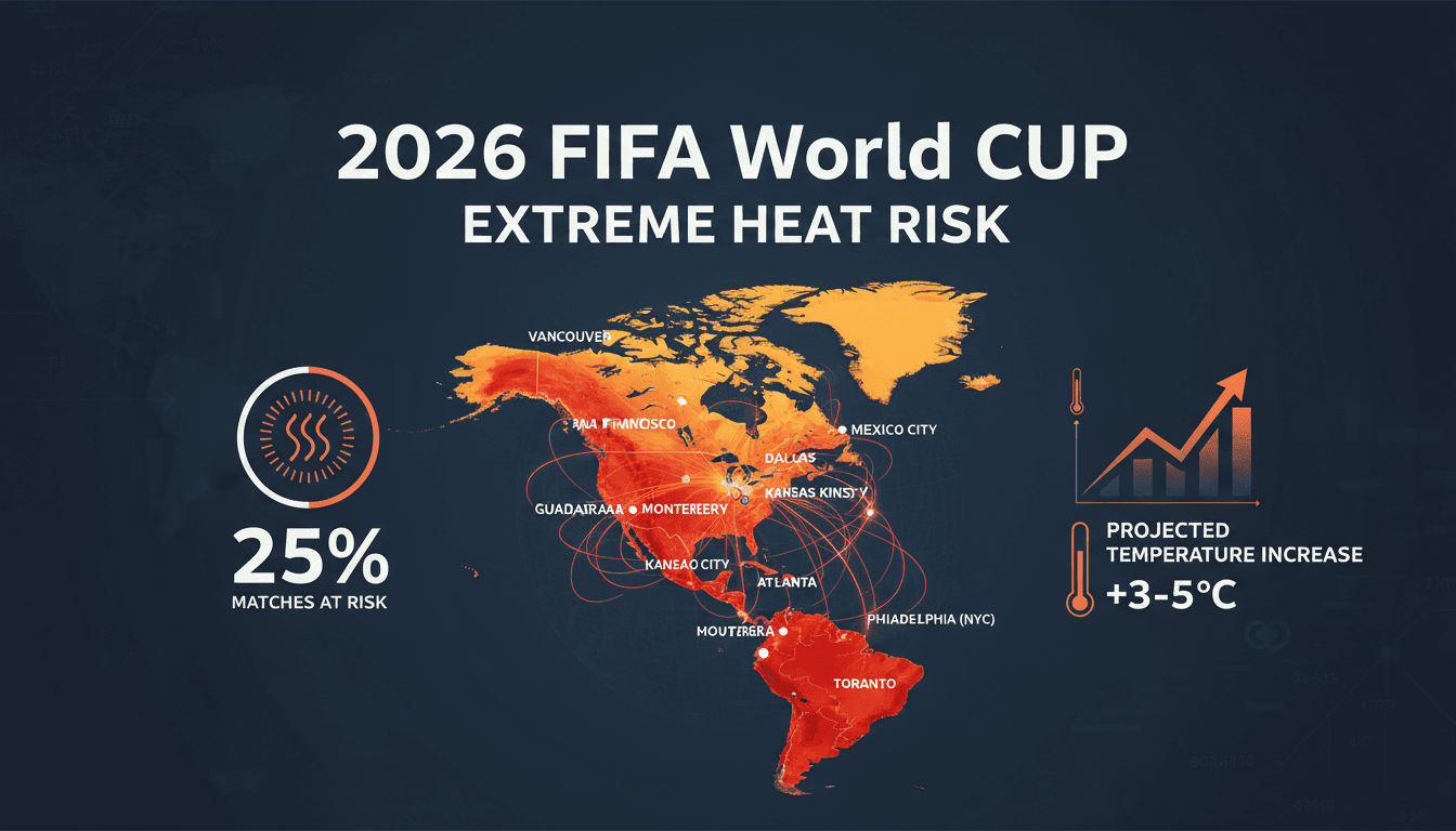 Climate scientists warn of extreme heat risks for 2026 FIFA World Cup matches