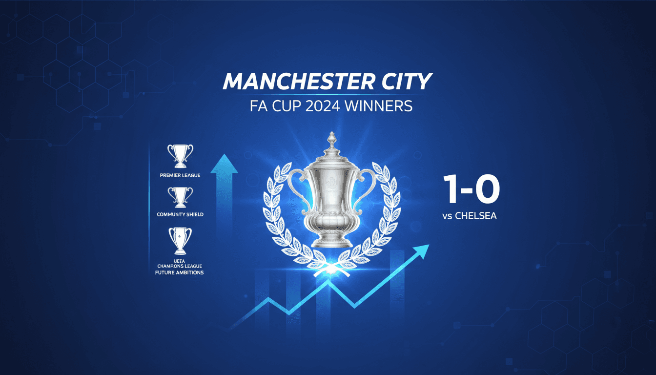 Manchester City wins FA Cup with 1-0 victory over Chelsea