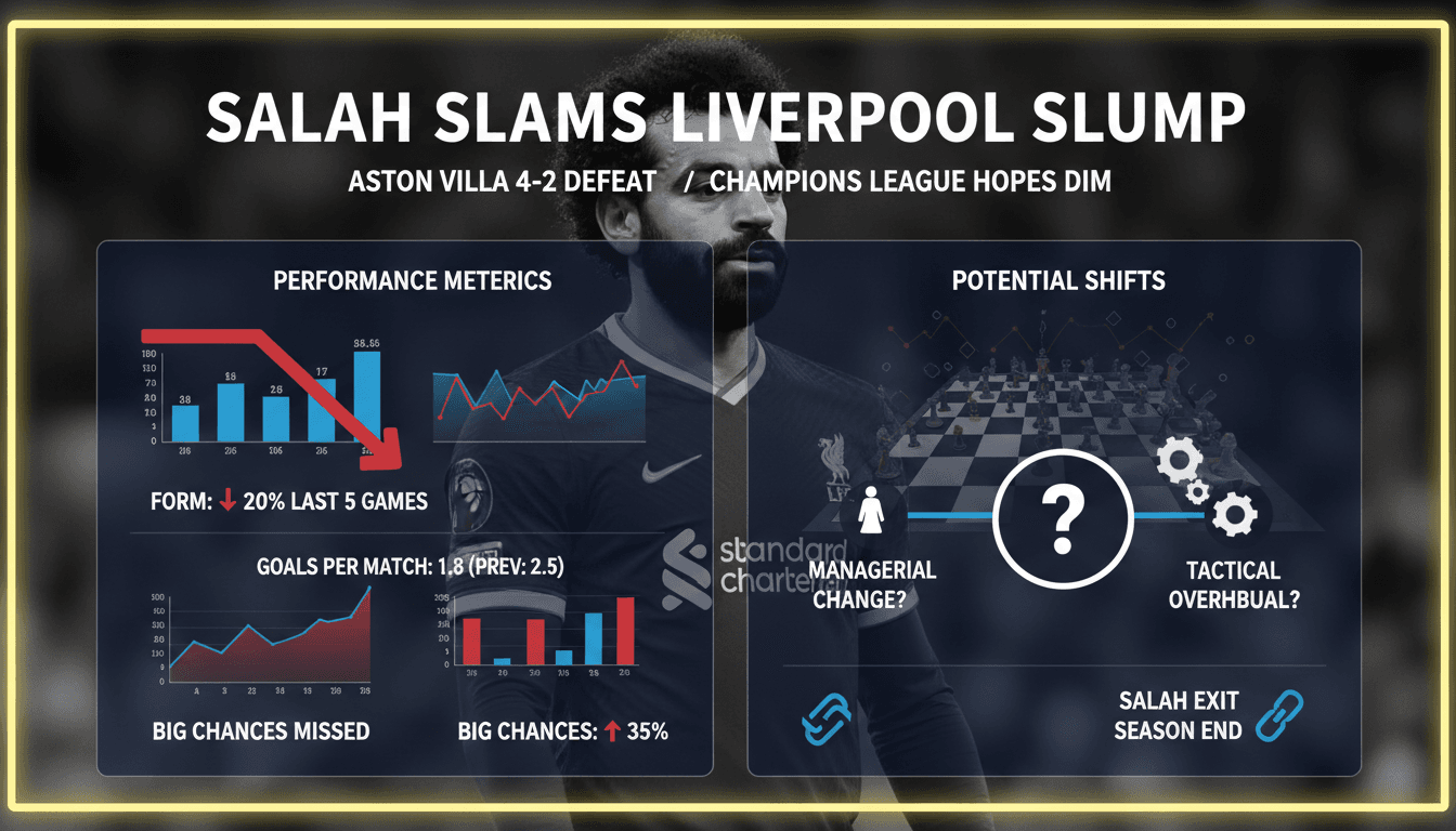 Mohamed Salah criticizes Liverpool's performance after defeat to Aston Villa