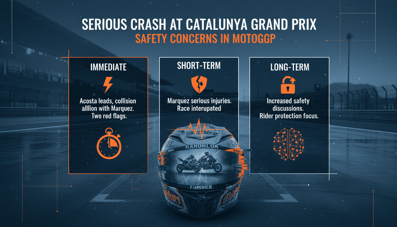 Serious crash at Catalunya Grand Prix raises safety concerns in MotoGP