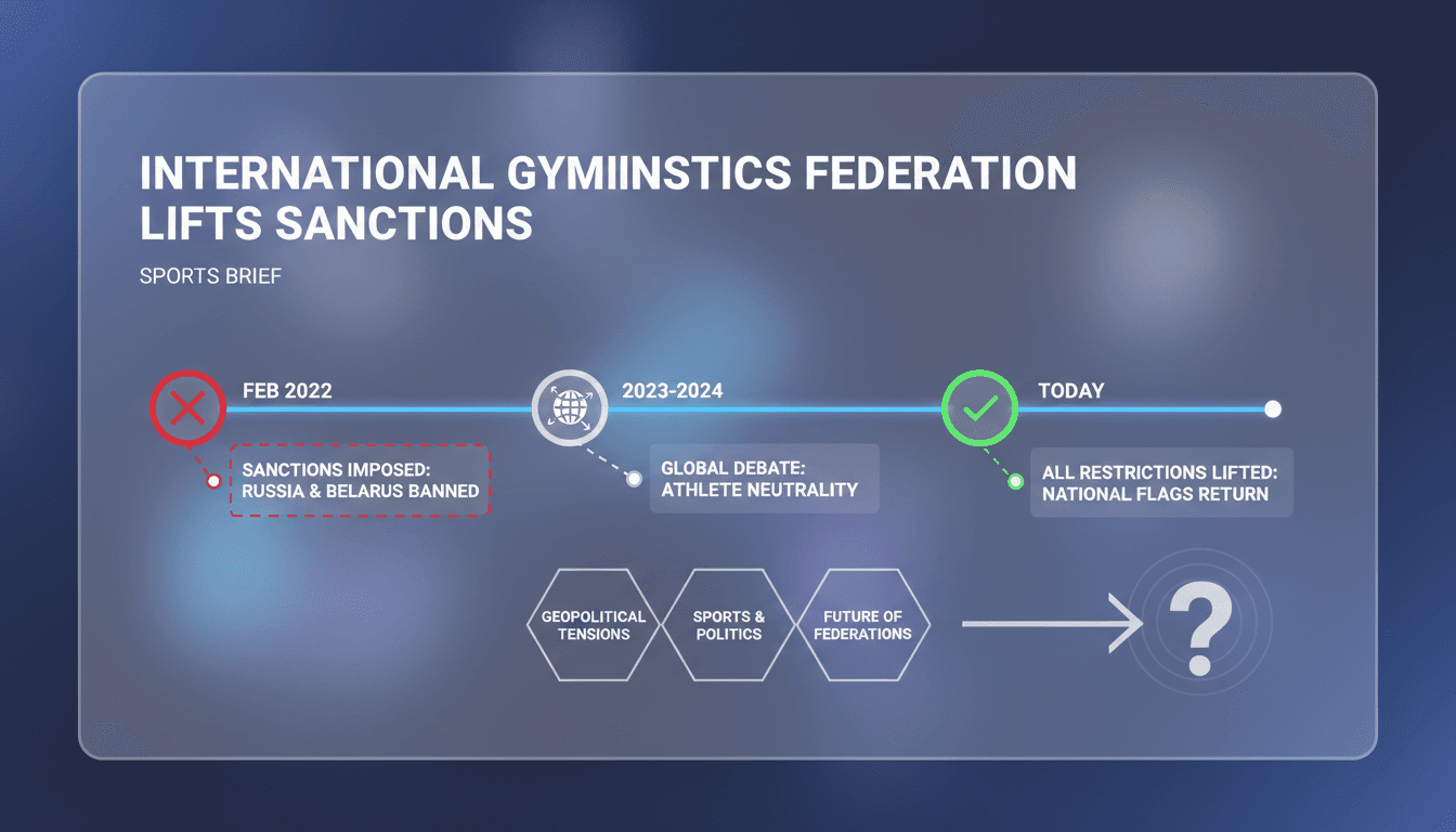 International Gymnastics Federation lifts sanctions on Russian and Belarusian athletes