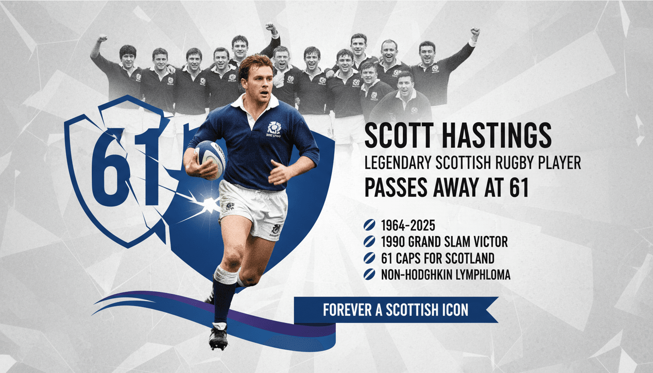 Scott Hastings, legendary Scottish rugby player, passes away at 61
