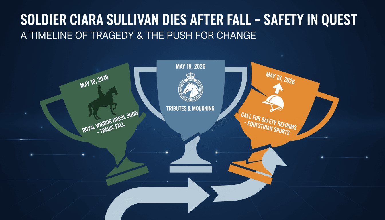 Soldier Ciara Sullivan dies after fall at Royal Windsor Horse Show