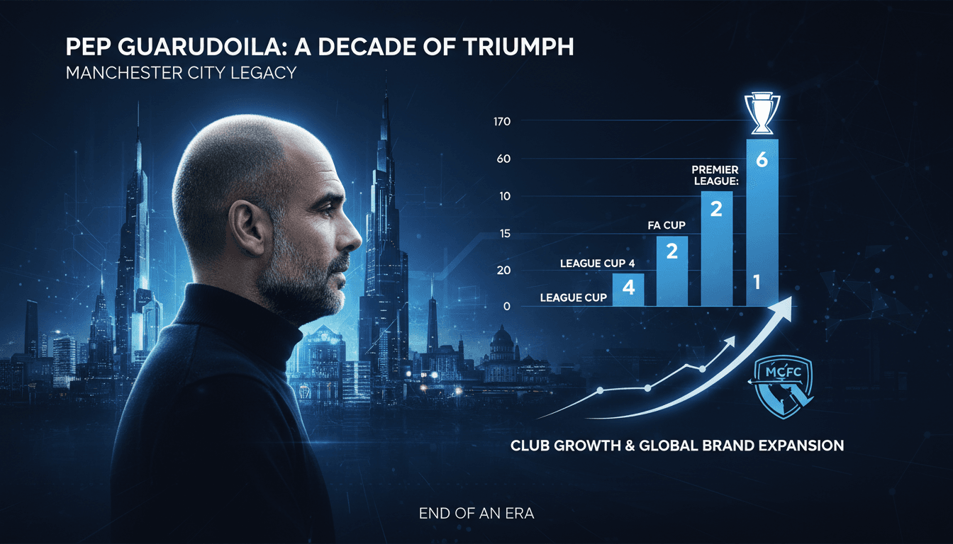 Pep Guardiola during his tenure at Manchester City