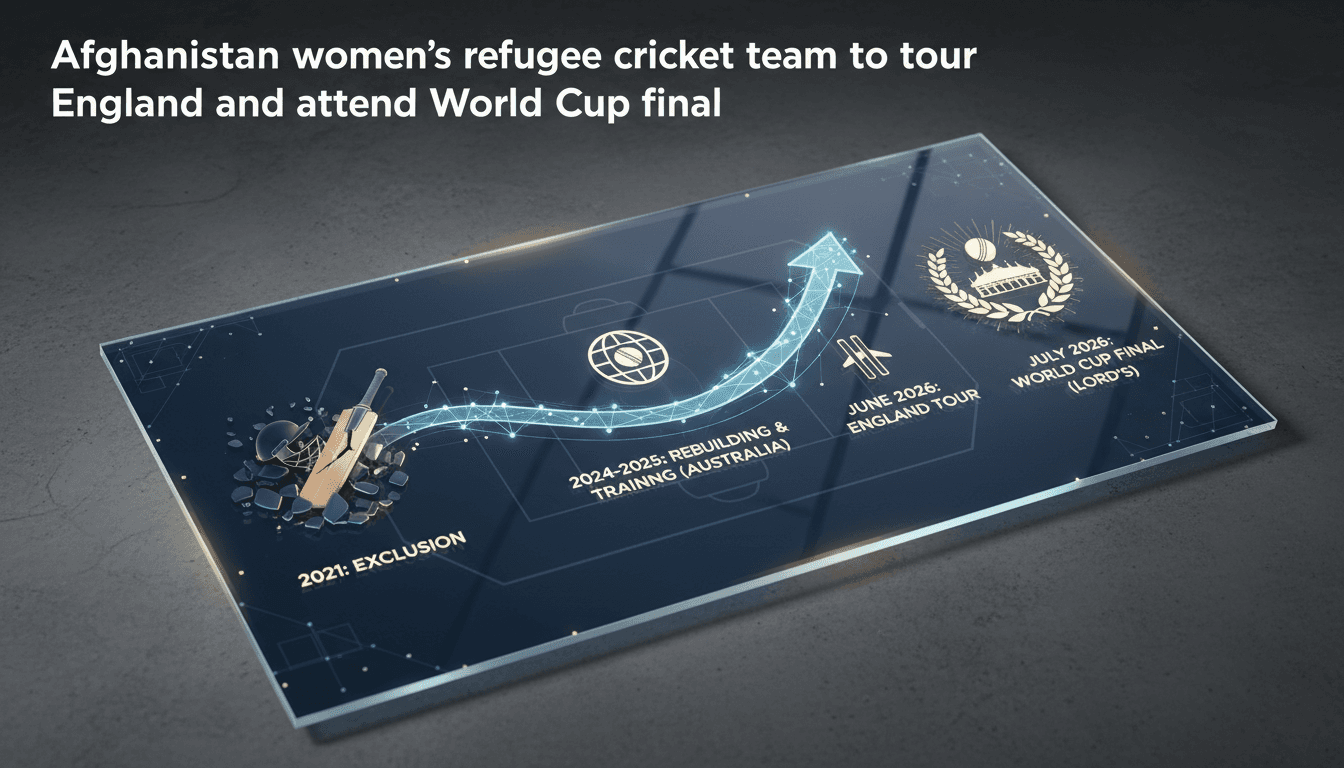 Afghanistan women's refugee cricket team preparing for their England tour.