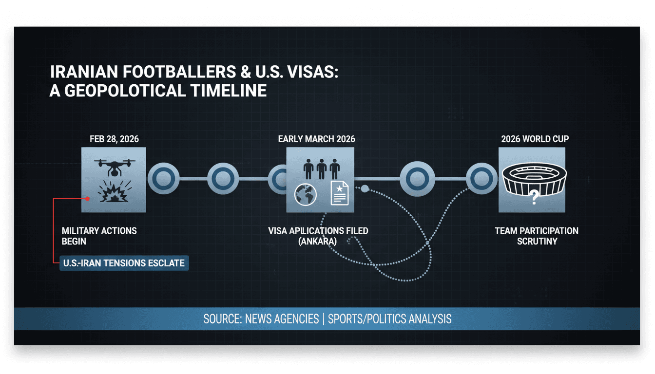 Iranian football players at the U.S. embassy in Ankara for visa applications.