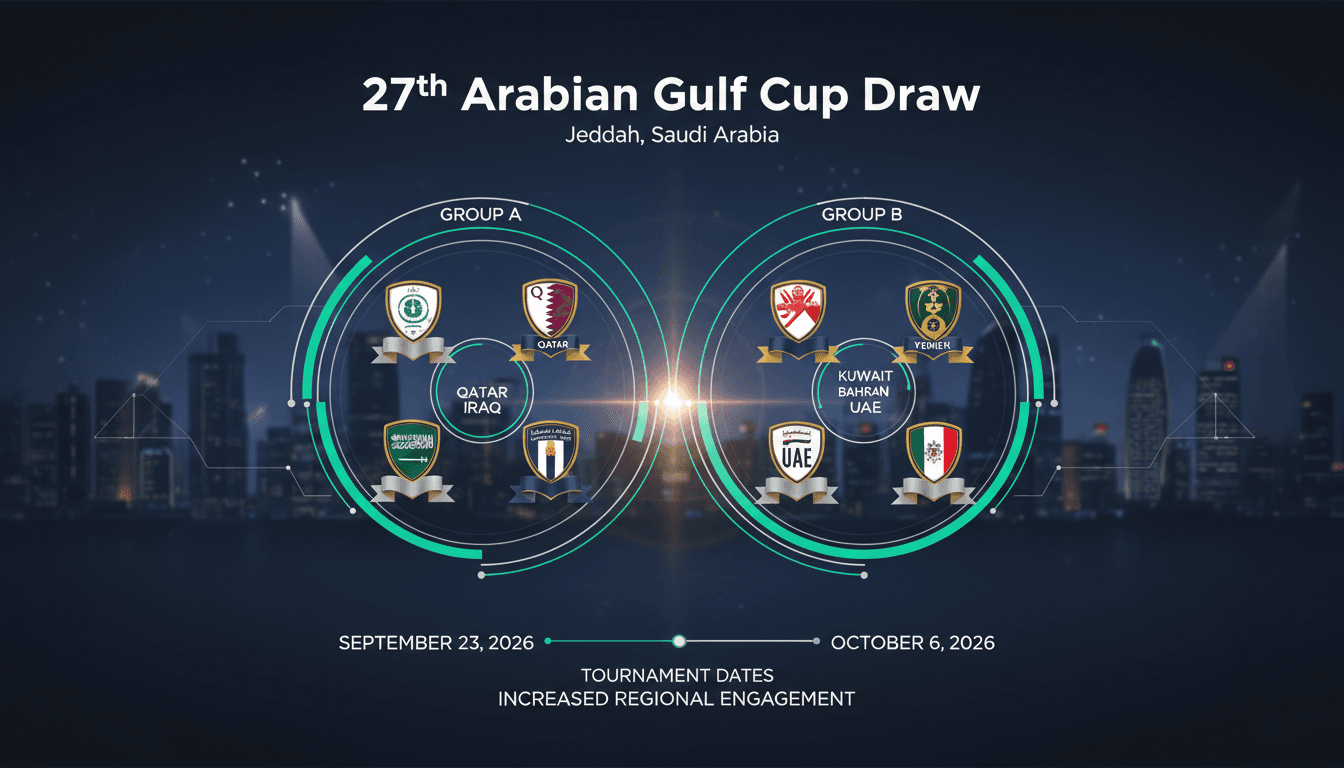 Draw for 27th Arabian Gulf Cup held in Jeddah