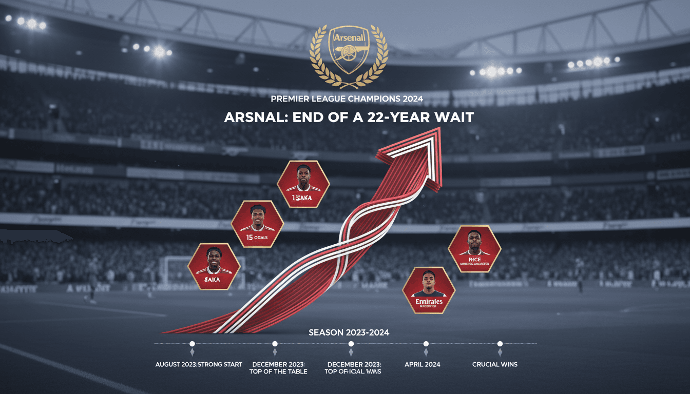 Arsenal players celebrating their Premier League title victory