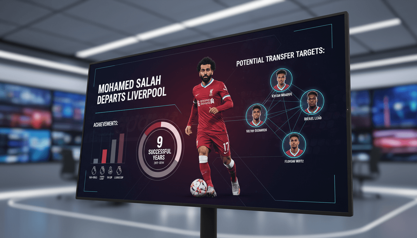 Mohamed Salah celebrating a goal during his time at Liverpool.