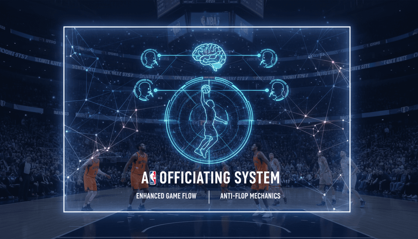 NBA Commissioner Adam Silver discussing AI technology for officiating improvements.