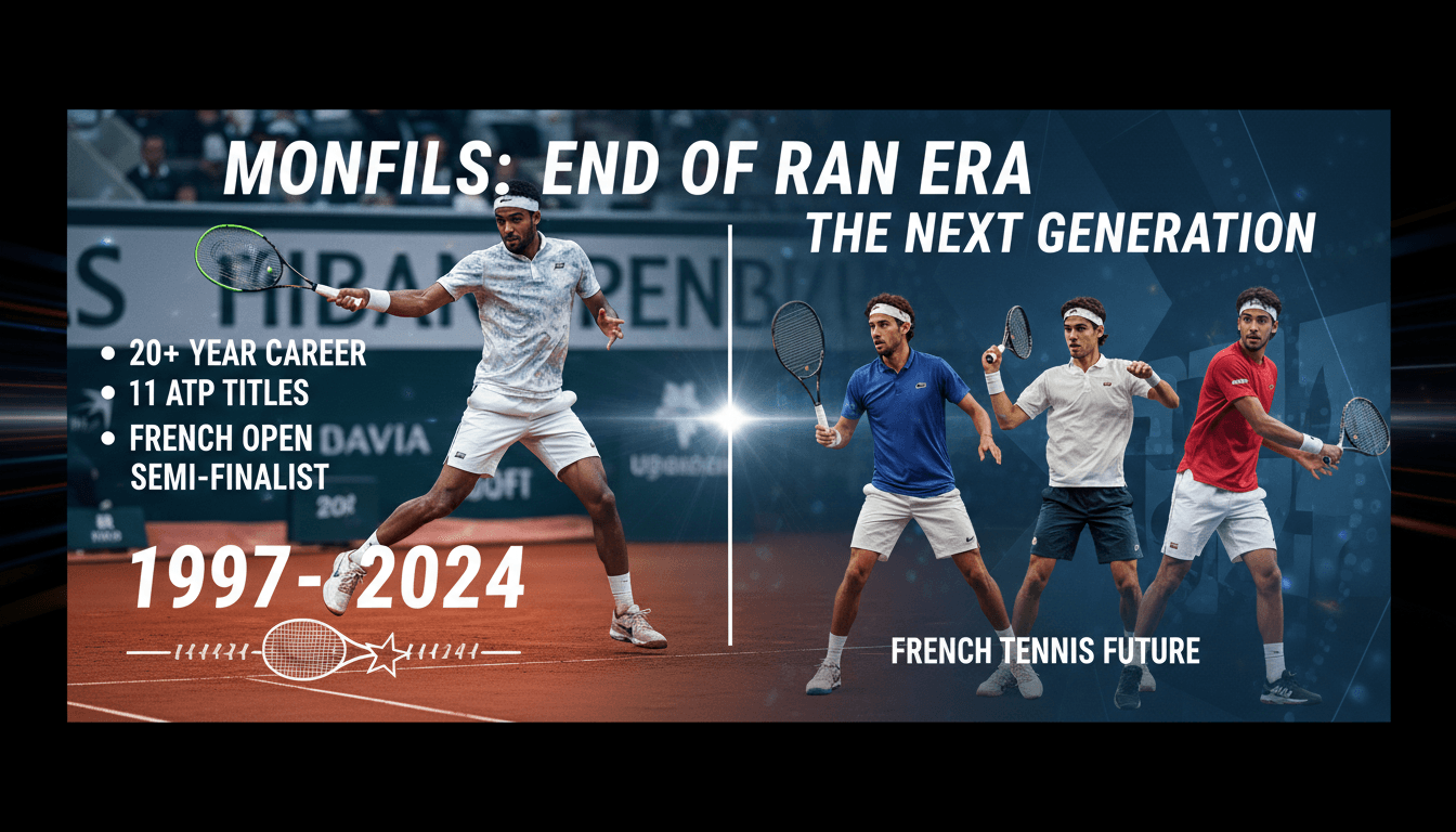Gaël Monfils during his final match at the French Open