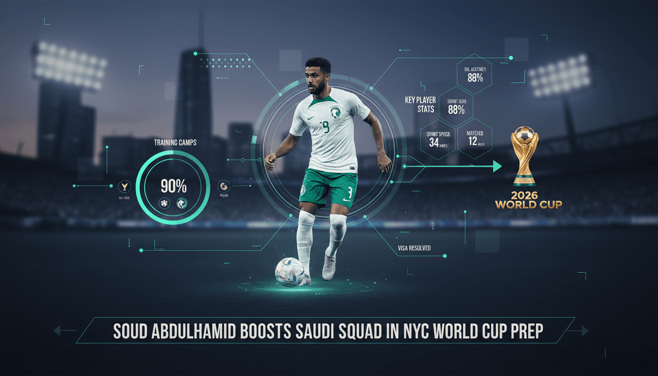 Soud Abdulhamid joins Saudi national team training camp in New York ahead of World Cup