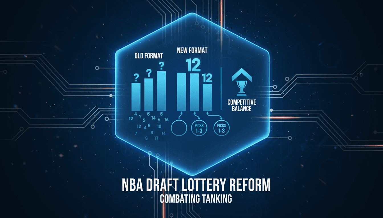 NBA draft lottery changes to discourage tanking and enhance competition