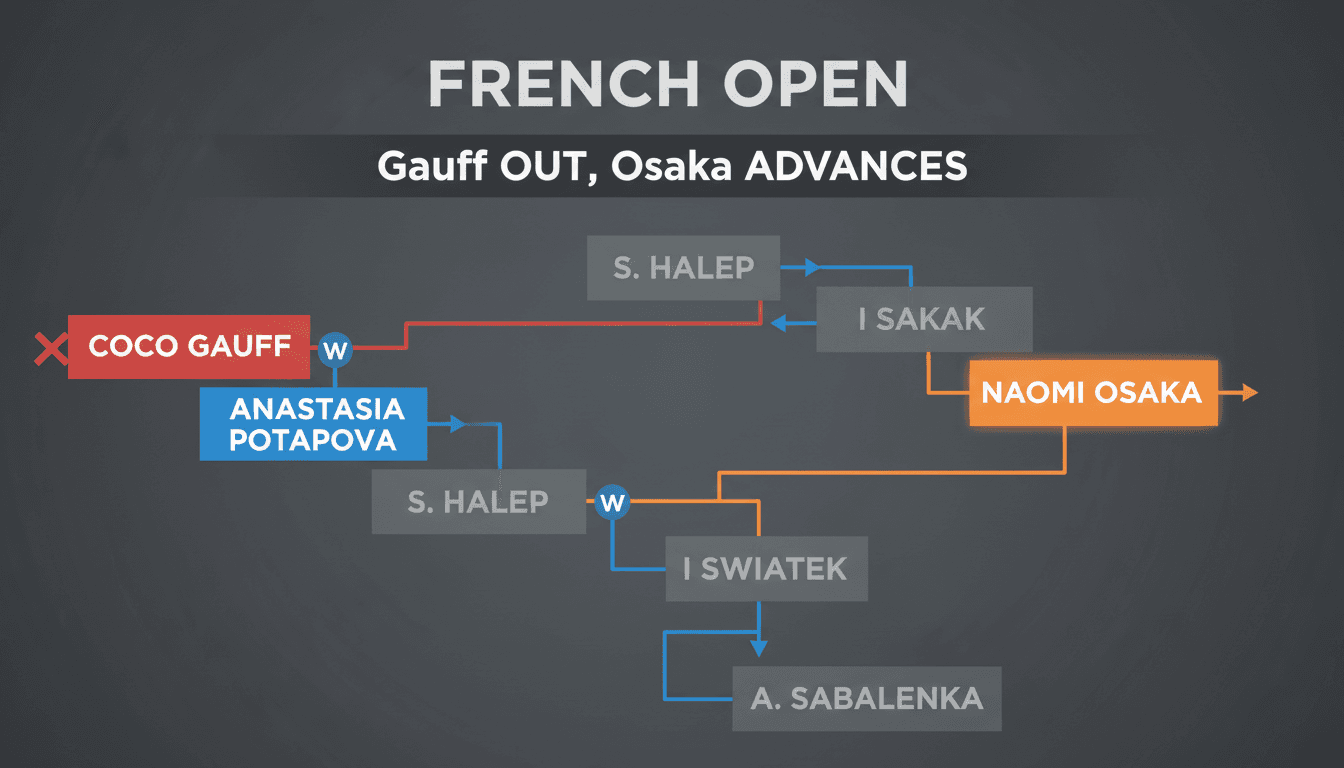 Coco Gauff and Naomi Osaka during the French Open 2023
