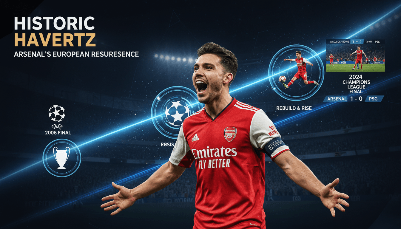 Kai Havertz scores historic goal for Arsenal in Champions League final against PSG