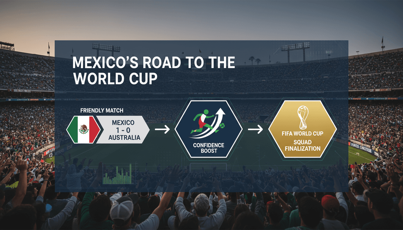 Mexico defeats Australia 1-0 in World Cup warm-up match