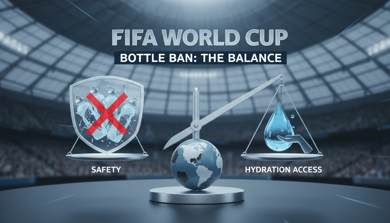 Fans at a World Cup stadium with hydration concerns