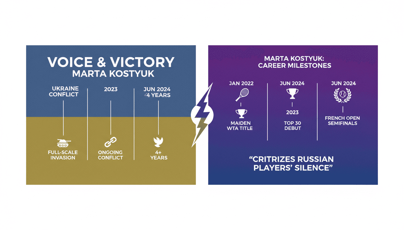 Marta Kostyuk criticizes Russian players for silence on Ukraine war after French Open semifinal victory