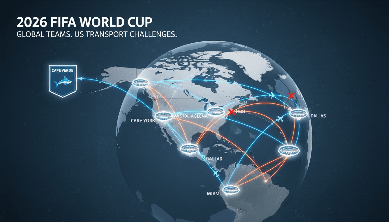 Cape Verde national football team arriving in the US for the World Cup