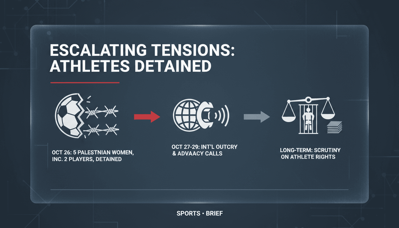 Israeli authorities detain Palestinian women's football players amid rising tensions