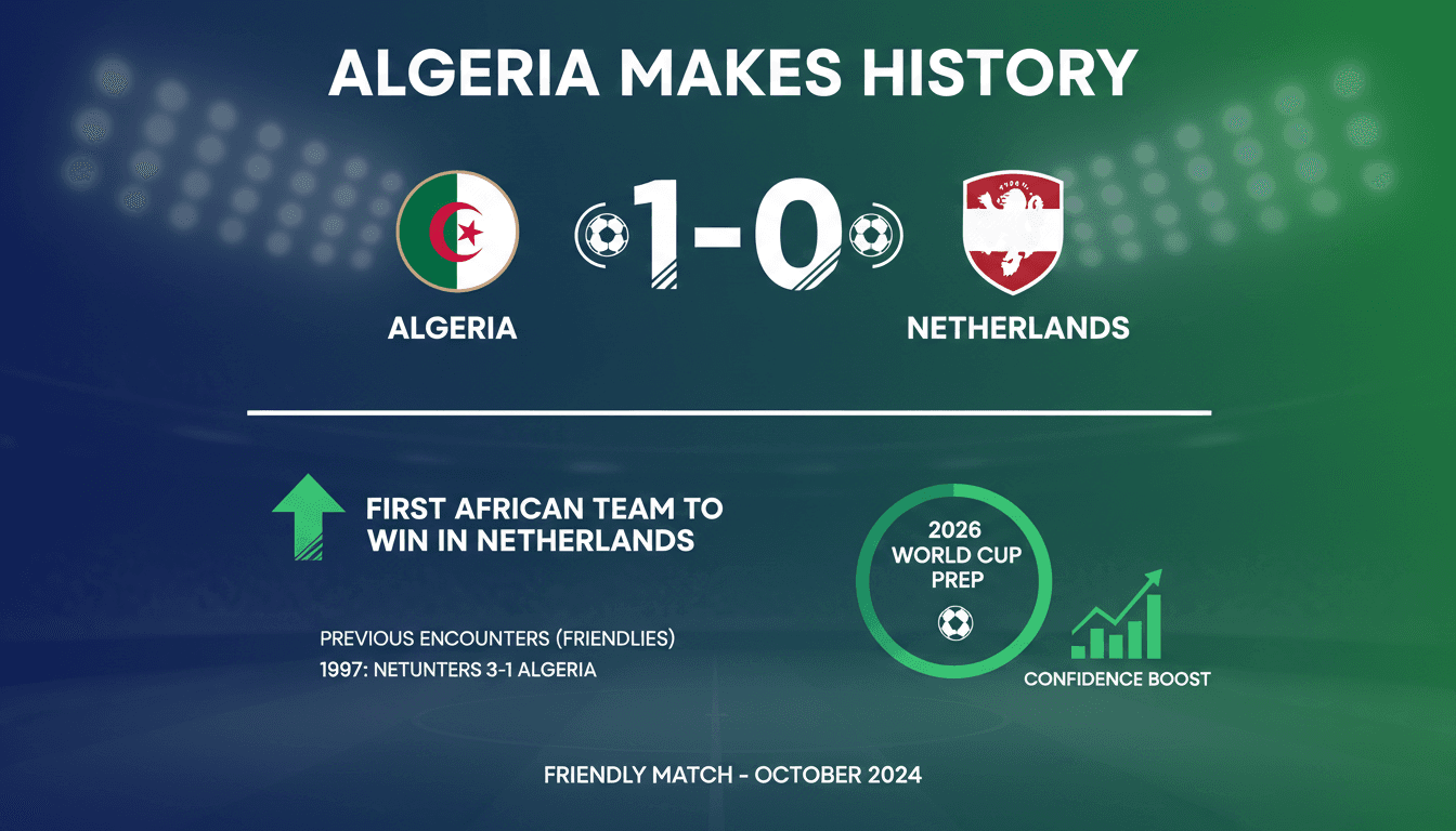 Algeria defeats Netherlands in historic football match