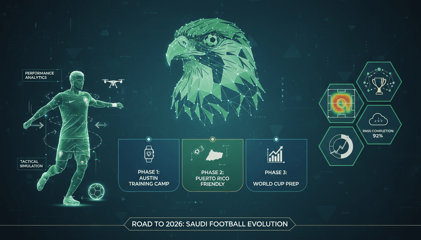 Saudi national football team training in Austin, Texas.