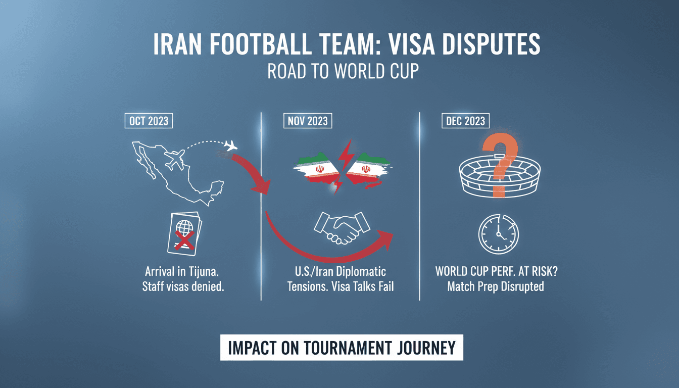 Iran's national football team arriving in Tijuana, Mexico, for the World Cup.