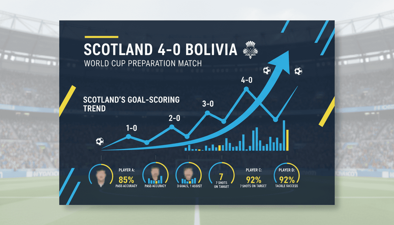 Scotland national football team celebrating their victory over Bolivia
