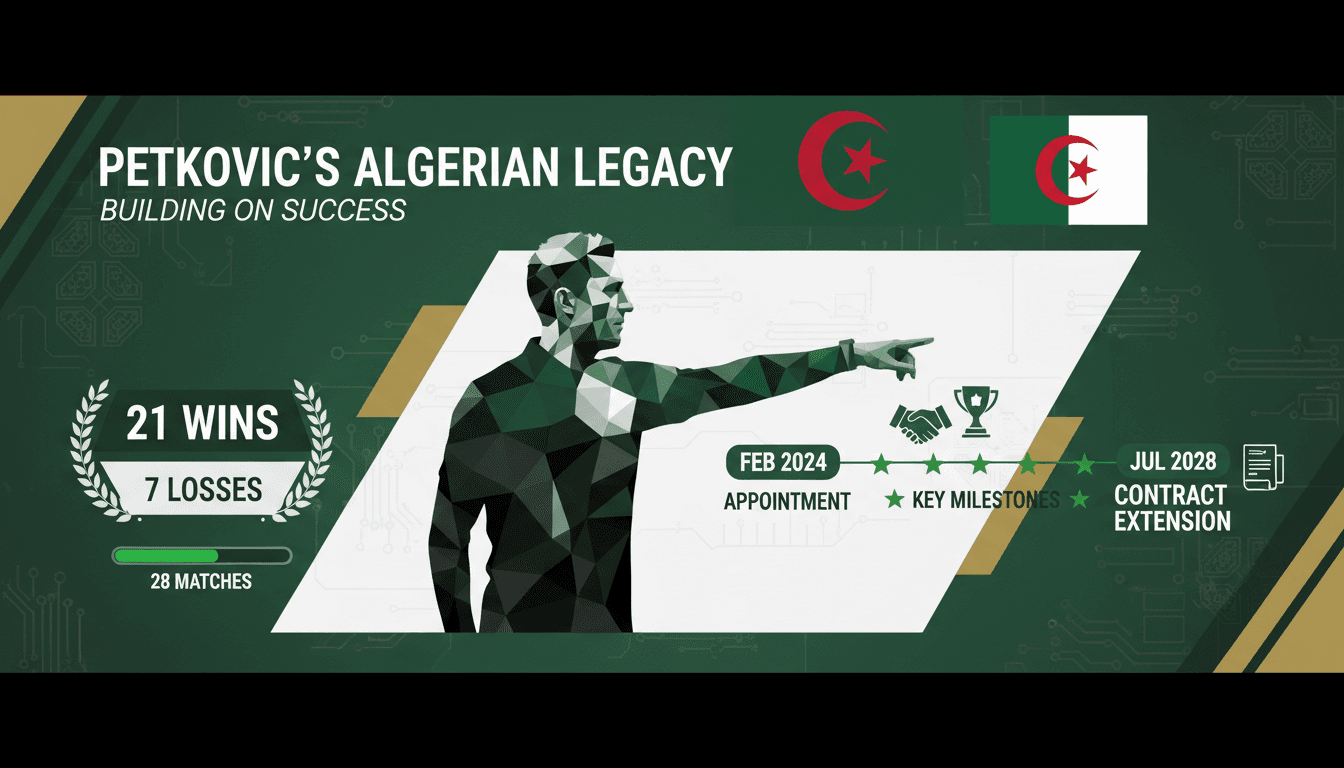 Vladimir Petkovic coaching the Algerian national football team