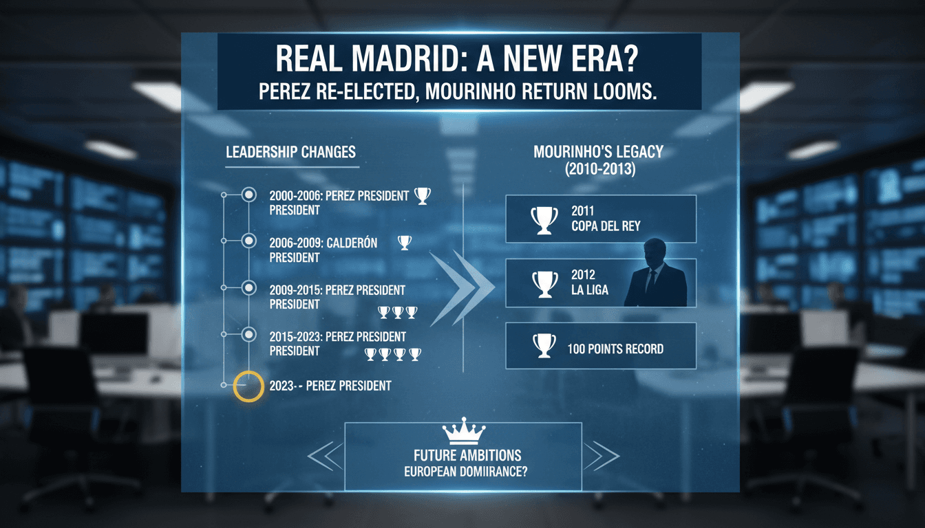 Florentino Perez and Jose Mourinho at Real Madrid events