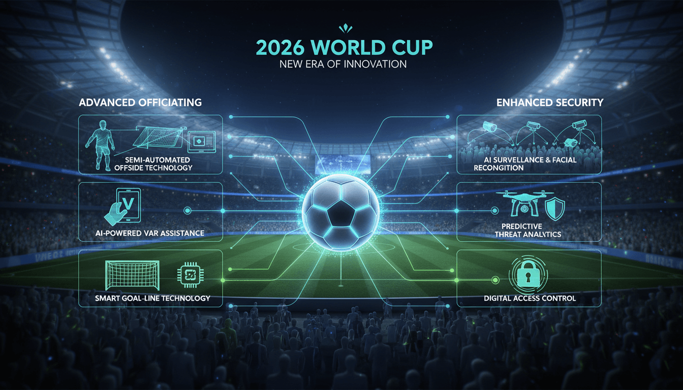 Advanced officiating technologies and security measures for the 2026 World Cup