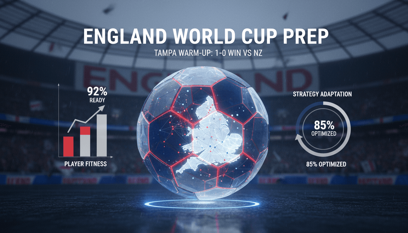 England defeats New Zealand 1-0 in World Cup warm-up match