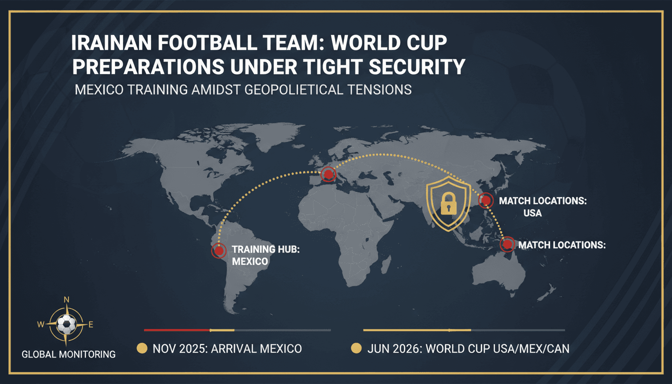 Iranian football team training in Mexico for World Cup 2026