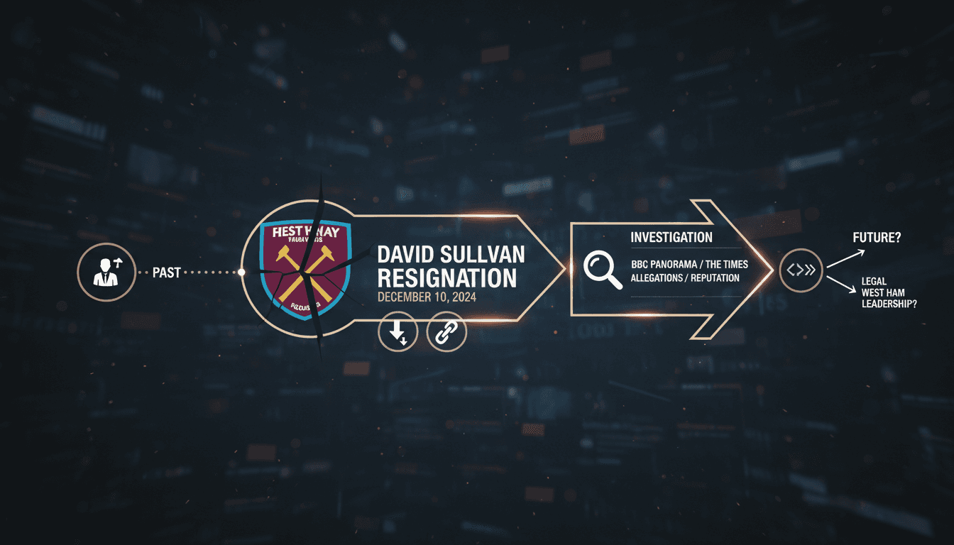 David Sullivan resigns as joint-chair of West Ham United amid serious allegations