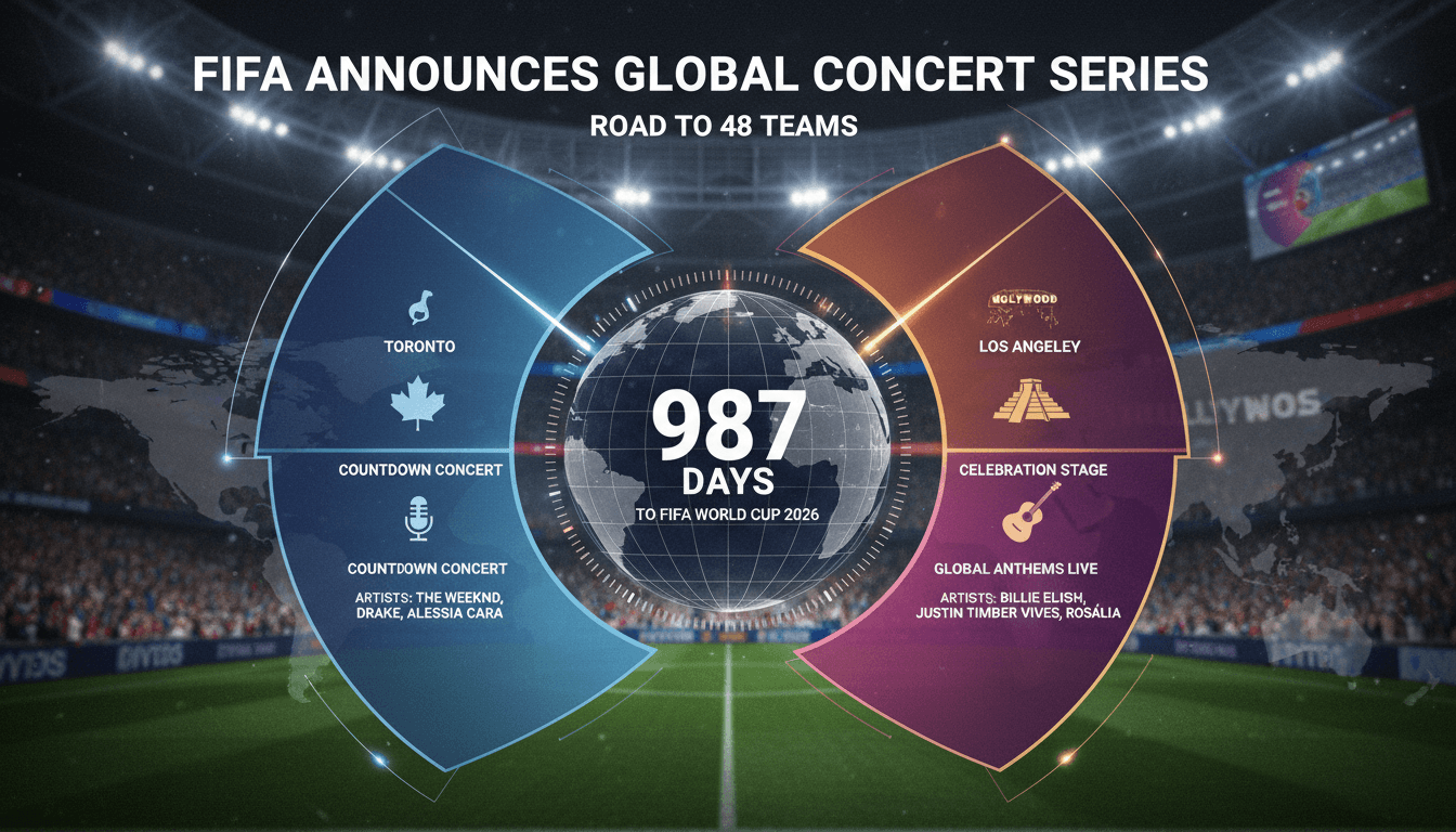FIFA countdown concerts announcement for the 2026 World Cup