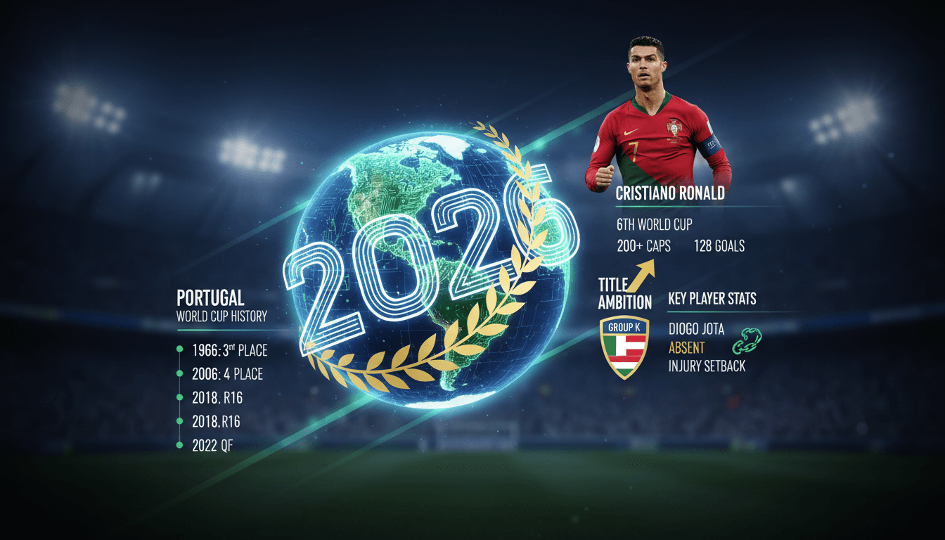 Cristiano Ronaldo leading Portugal in the 2026 World Cup preparations.