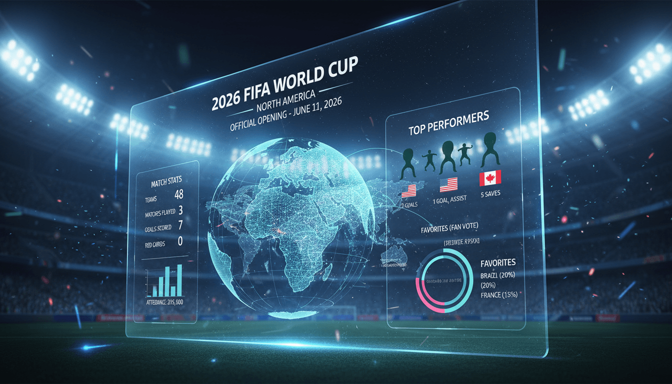 Fans celebrating the kickoff of the 2026 FIFA World Cup in North America.
