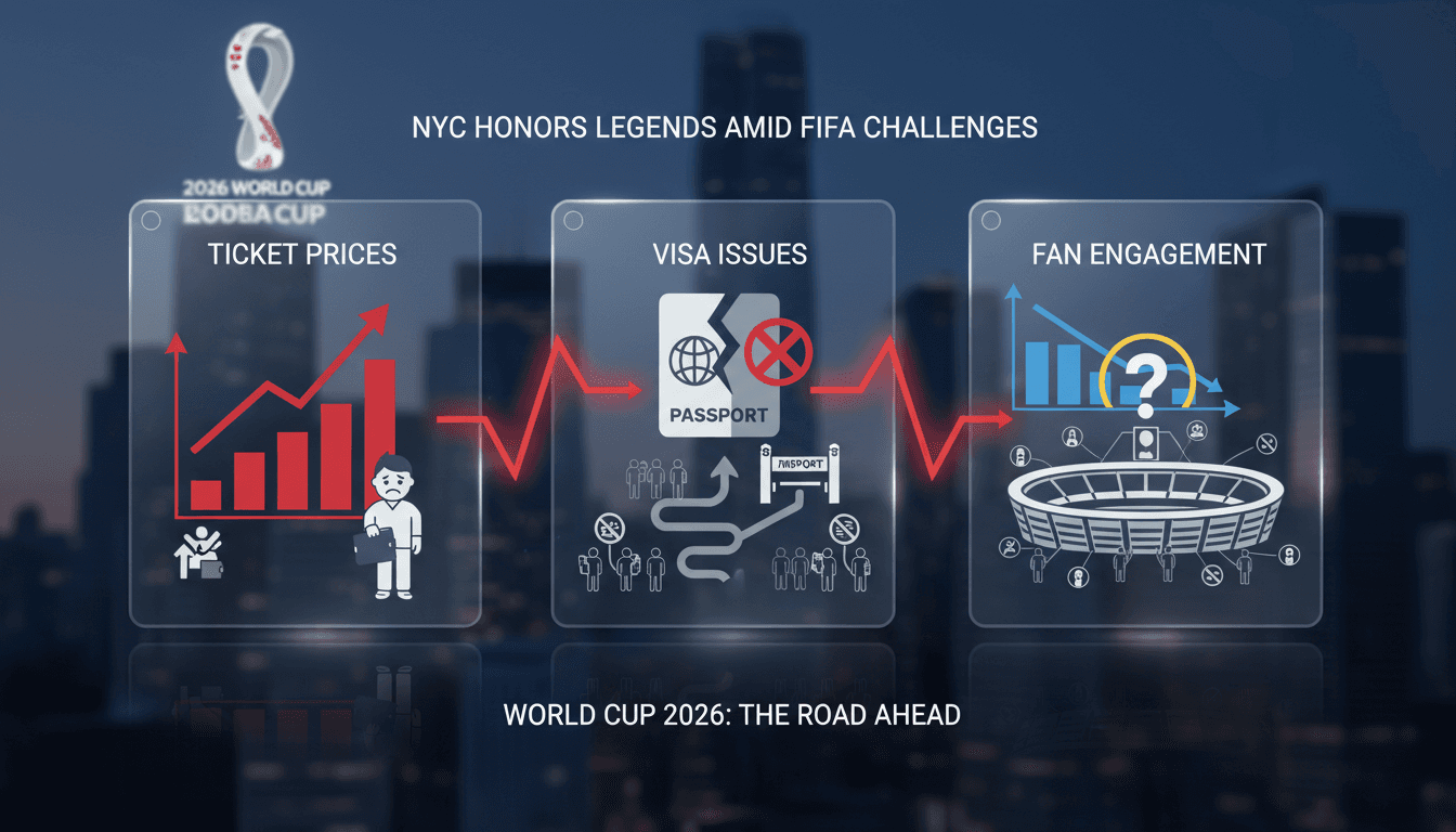 New York City honors football legends ahead of 2026 World Cup amid FIFA controversies