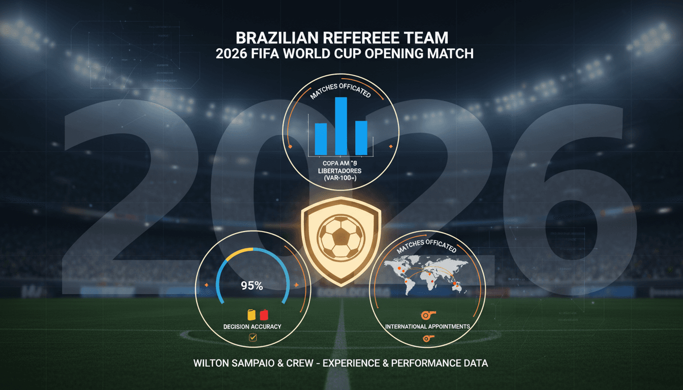 Brazilian referee team appointed for the 2026 FIFA World Cup opening match