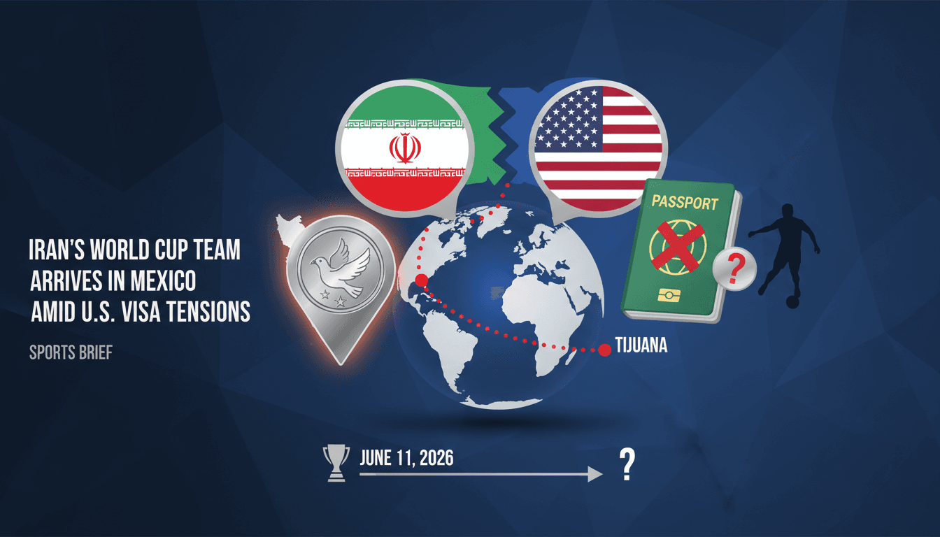 Iran's World Cup team arrives in Mexico amid U.S. visa tensions